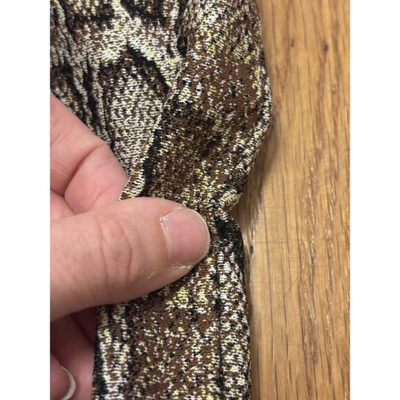 Victoria Beckham Brown Snake Print Midi Pencil Skirt Size 2/ 4 Stretch - Picture 4 of 9
